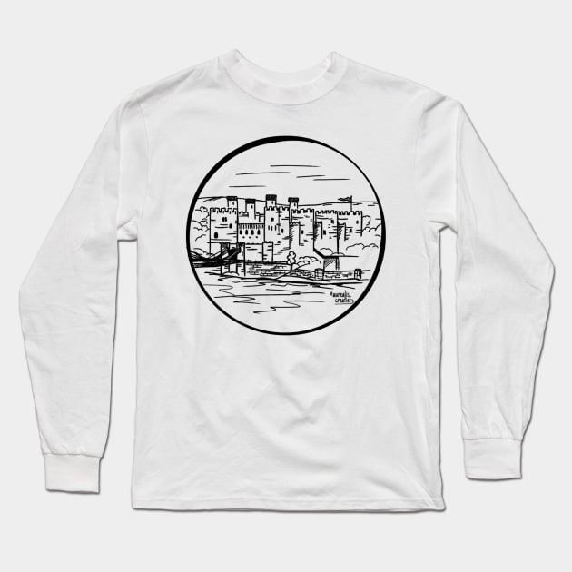 Wales - Conwy Castle Long Sleeve T-Shirt by Aurealis